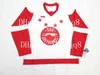 QQQ8 OHL Sault Ste. Marie Soo Greyhounds Jerseys Red White Custom أي اسم رقم خياطة الهوكي مخصص قمصان