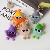 مفاتيح مفاتيح لطيف الحبل Keychain Cark Car Key Ring Pendant Plush School Bag Gift Kawaii Backpack for Girls MinkkeyChainskeychains Forb22