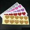 Packing Paper Office School Business Industrial Mtiple Color Small Scratch Off Sticker 27X32Mm (1.06" X 1.26") Love Heart Shape Blank For