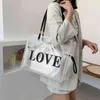 Sacs de soirée Sac à main de luxe pour femmes Bandoulière Seau Haute Capacité Shopping Épaule Fourre-tout + Tissu Jelly Bolsa Mujer 220420