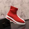 Luxury Designers Dress Wedding Party Socks Shoes High Quality Casual Sneakers Fashion Black Red Round Toe Thick Bottom Business Driving Loafers