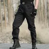 Pantaloni militari tattici neri Pantaloni cargo casual da uomo Pantaloni da lavoro mimetici Pantaloni sportivi da combattimento dell'esercito Uomo Airsoft Pantalones 225727057