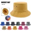 Chapeau de pêcheur lavé solide Vintage Party Favor Sports de plein air Voyage crème solaire bassin casquette Beach Hats Summer Pure Color Sunhat T9I001919