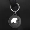 Apple Airtag Case Carbon Hard Anti-Lost Anti-Scratch Keychain Cover Apple Airtags 매트 슬림 TPU 루프 보호 슬리브 쉘