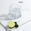 Tazas creativas de Origami, barra de vidrio giratoria, whisky, jarra de cerveza transparente, taza de agua de vidrio