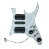 Upgrade Prewired HSH Multifunction Switch Pickguard Black Dimarzio Alnico Pickups 7 Way Switch Set for Ibanez Electric Guitar