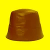 Berets High Quality Solid Real Leather Warm Female Cap Genuine Sheepskin Winter Bucket Hat Women Outdoor Sunscreen Panama Lady CapBerets