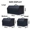 2PC Car Trunk Organizer Storage Box Waterproof Large Capacity Storage Bag Stowing Tidying Leather Folding Car Accessories Y2204144617766