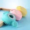 Bathroom Dog Grooming Dog Bath Brush Massage Gloves Soft Safety Silicone Comb with Shampoo Box Pet Accessories for Cats Shower Tool 3893 F0708