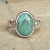 Wedding Rings Classic Designer For Women Big Blue Turquoises Stone Gold Color Girls Ladies Fashion Finger Ring Dubai Style Rita22