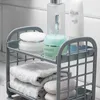 Dubbele laag diverse organisatoren houders bureaublad zonsopslag opslagrek badkamer bad zeep shampoo rekken keuken servies rekken bh6267 tqq