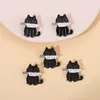 Chat noir pronoms émail broche Punk broche "il elle ils" couteau animaux Badge sorcière épinglette chaton Goth bijoux cadeau amis