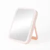 Miroir De maquillage pliable rechargeable par USB Portable De bureau lumière LED écran tactile miroirs compacts en particulier De Maquillaje Plegable Recargable USB