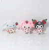 2022 Zwierzęta wypchane 10 cm Hurtownie Cartoon Plush Toys Lovely Kuromi Torby Wisiorek