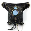 Waist Bags YourSeason Unisex Steampunk Chain Rivet Pack Multifunctional PU Leather Female Shoulder 2022 Moto Biker Belt Bag242y