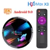 H96 MAX X3 Android 9.0 TV Box 4GB 64GB 32GB 4G128G Amlogic S905X3 Quad core Wifi 8K H96MAX X3 TVBOX Android9 Round Set top box wit309a