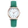 Montres de luxe pour femmes lumineuses rétro Montre pour Femme dames ceinture rétro-éclairage montres à Quartz Montre Femme 32.5mm couleur 2