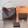 3pcs/conjunto bolsa bolsa feminina bolsas bolsas de ombro carteiras Backpack Sacos de compras sem caixa