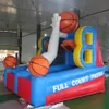 Gratis schip Outdoor Activiteiten Carnival Rental 4x3m opblaasbaar basketbal schietspel te koop