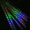 Strings UE/US Plug 30cm 50 cm Waterproof meteor prysznic deszcz 8 lampy LED LED DEC DEC DELOOD WAKOWANIE