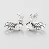 925 STERLING SLATER ANGL WING Brincos de caixa original Conjunto para mulheres CZ