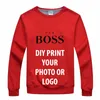 Men mode lange mouw casual sweatshirts aangepaste print hd p o letters voor koppels dames pullover tops warme jas 220713