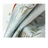 カーテンドレープチャイニーズスタイルのフラワーバードジャキュードブラックアウトリビングルームとベッドルームの豪華なカスタム刺繍窓TulleCurt
