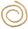 Kedjor halsband hängar smycken tunga klassiska mens 18k real gul fast guldkedja halsband 23.6 tum 10mm droppleverans 2021 gblc6