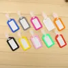 Sundries Simple Solid Color Plastic Luggage Tag Women Men Travel Suitcase ID Address Holder Baggage Tags Boarding Bag Portable Label