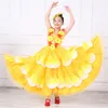 Stage Wear Year Spanish Flamengo Dress For Girls Dance Gypsy Skirt Woman Spain Bullfighting Petal Flamenco Performance Clothing