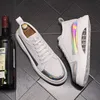 Scarpe eleganti da festa con lacci Moda Cuscino d'aria traspirante Sneakers casual sportive Punta tonda Fondo spesso