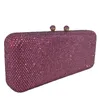 Fuch elegant clutch bags Clutch Long Evening Bags Wedding Party Dinner Rhintone Handbag Bridal Purse