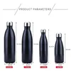 FSILE350/500/750/1000ml Double-wall Creative A free Water Bottle Stainless Steel Beer Tea Coffee Portable Sport Vacuum thermos 220418