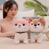 Kawaii Bib Hund Glocke Katze Plüsch Spielzeug Kuscheltiere Puppe Simulation Haustier Kinder Weiche Begleiten Spielzeug Hause Dekoration Geschenke