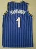 Мужские баскетбольные майки Penny Hardaway 1 Tracy Mcgrady 1 32 Vintage Breathable All Stitched Team Color Black White Blue баскетбольные майки