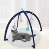 Кошачьи игрушки Портативные домашние животные интерактивные Diy House Складная палатка Смешная кровать коври