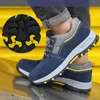 Male Safety Shoes Indestructible Work PunctureProof Sneakers Men Nonslip Boots Steel Toe Footwear 220728