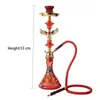 Arab Hookah Set Chicha med enkel slang Hopah Bowl Glass Shisha Base Narguile Komplett rökgräspipe Shisha -tillbehör