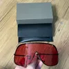 Oversize maskerzonnebril voor dames Heren Zwart metaal/donkergrijs Wikkelbril Brillen Unisex Bescherming tegen de zon