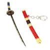 Anime une pièce couteau à neige porte-clés Zoro épée porte-clés en métal pendentifs voiture porte-clés Cosplay accessoires Figure cadeau AA220318