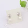 2022 Pear Charm Ear Stud Gold Plated Earrings Pearl Silver/Gold Color