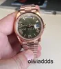 7 Färg Mensklockor Green Brown Champagne White Men Automatic 2813 Movement BP Factory Watch Time Date Rose Gold Crystal Wristwatches 68YX