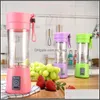 Konst och hantverk Arts Gifts Home Garden Portable Electric Fruit Juicer Cup Vegetabiliska citrus Blender Juice Extractor Ice Crusher med USB C