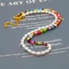 Girocolli Collana di perle naturali bohémien Perline colorate fatte a mano 2022 Gioielli da ragazza di alta qualità