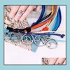 Charme Bracelets Bijoux Cire Chaîne Tissé Mtilayer Amitié Bracelet Vague Réglable Tressé Pour Femmes Filles Cadeau Drop Delivery 2021 Bbqyj