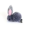 Garotas Ball Pompoms Pompoms Bunny Trey Bands Clips Kids Yarn Pom Rabbit Elastic Hair Ring Port para crianças Baby Girl