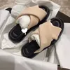 Designer Women Sandal Mules Shoes Platform Sandal Slip-On Rems Flat Flip Flops Summer Beach Casual Slipper No358