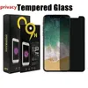 Protetores de tela de privacidade para iPhone 15 14 13 12 11 Pro Promax x xs xr max se 8 7 6s mais mini vidro temperado