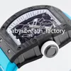 ZF 055 Montre de Luxe Luxury Watch Men Watches Manual Mechanical Movement DLC Dial Ntpt Carbon Fiber Case Wristwatches3020585