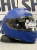 Motorcykelhjälmar Godkänd full ansikte hjälm Motorcross Matte Blue Casco Casco Safety Adult Hjälmetmotorcykel